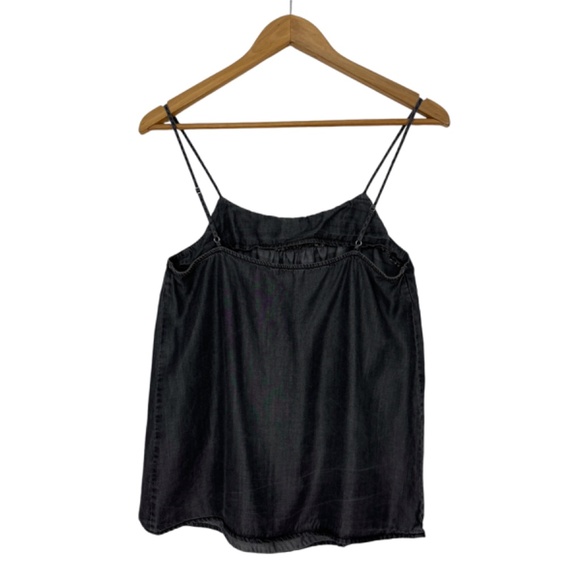 1250 Degrees Celsius Women’s Size Small Gray Tencel Chambray Spaghetti Strap Top - Picture 5 of 5